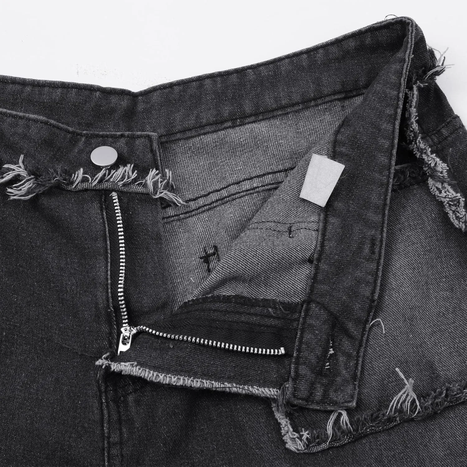 MIDOO Mens Jeans Baggy Loose Fit Casual Comfort Flex Patchwork Denim Pants Straight Leg Fashion Skinny Jeans Trousers