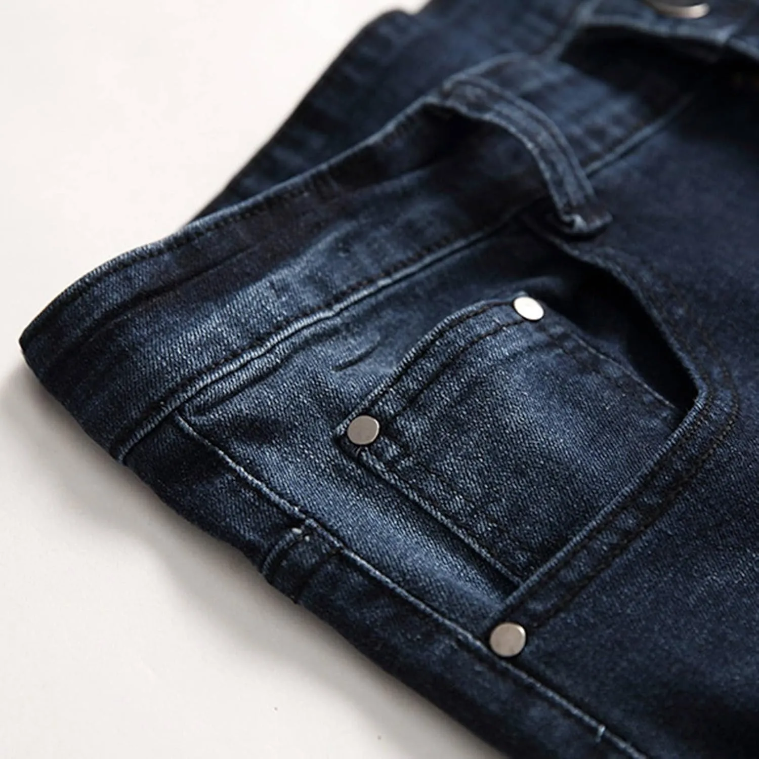 MIDOO Ripped Jeans Men Relaxed Fit Distressed Straight Leg Denim Pants Fashion Comfort Pants Trousers with Pockets