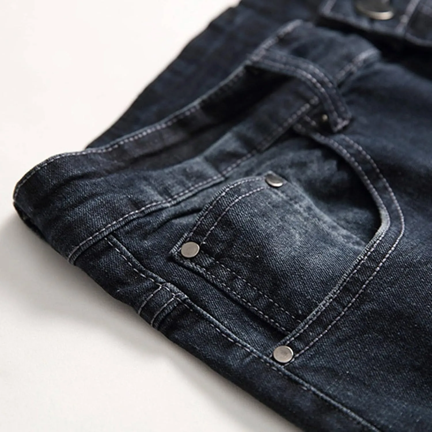 MIDOO Ripped Jeans Men Relaxed Fit Distressed Straight Leg Denim Pants Fashion Comfort Pants Trousers with Pockets