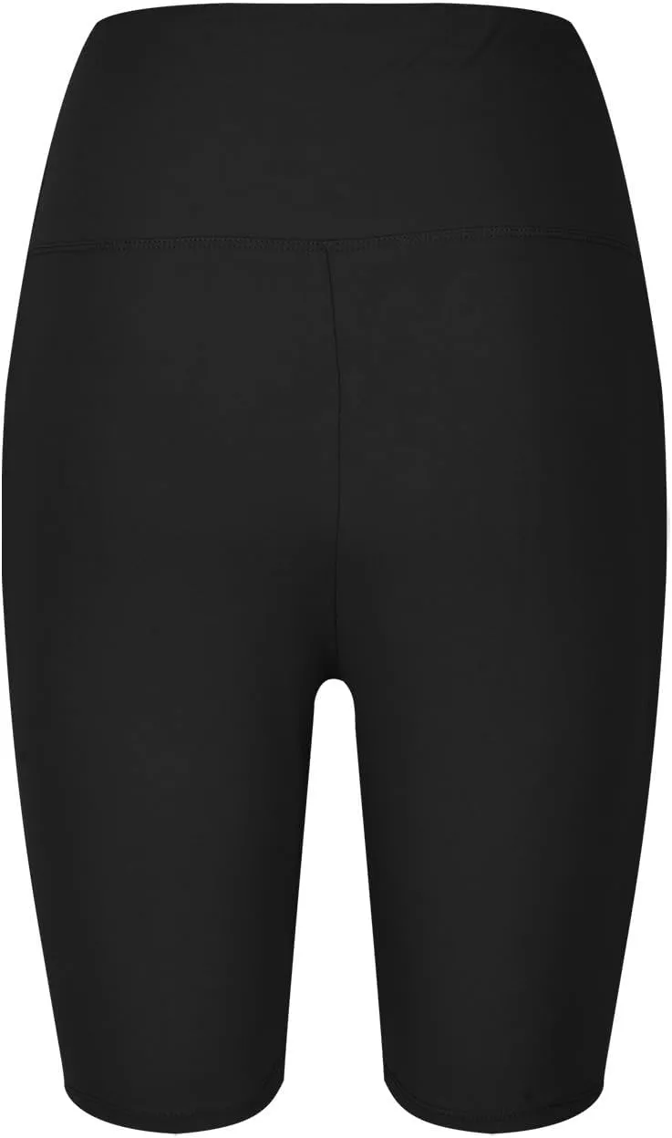 Plus Size Shorts for Women Stretch High Waist Workout Biker Short Leggings with Pocket Summer Fashion Fitness Shorts