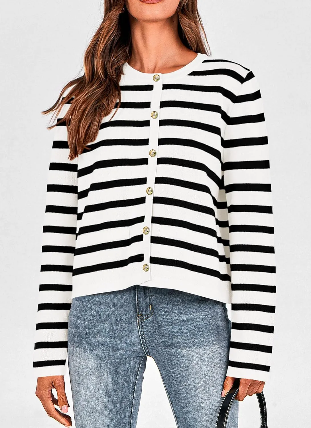 PRETTYGARDEN Women's Winter Cardigan Sweaters Button Down Open Front Long Sleeve Knit Cardigans Shirt Trendy Outerwear