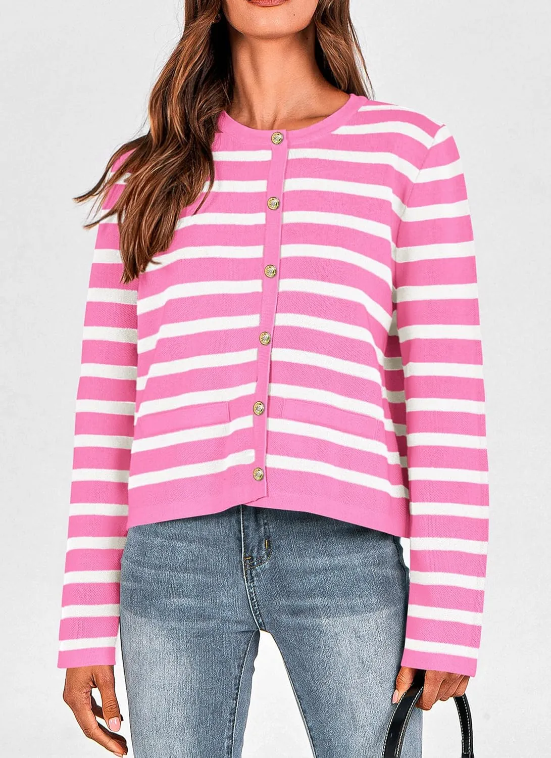 PRETTYGARDEN Women's Winter Cardigan Sweaters Button Down Open Front Long Sleeve Knit Cardigans Shirt Trendy Outerwear