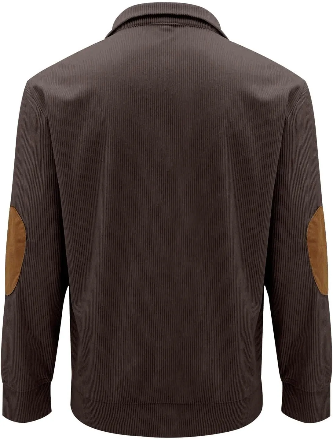 RTRDE Men's Long Sleeve Henley Sweatshirt Corduroy Pullover Sweatshirt Thermal Slim Fit Button Sweatshirts Casual, S-3XL