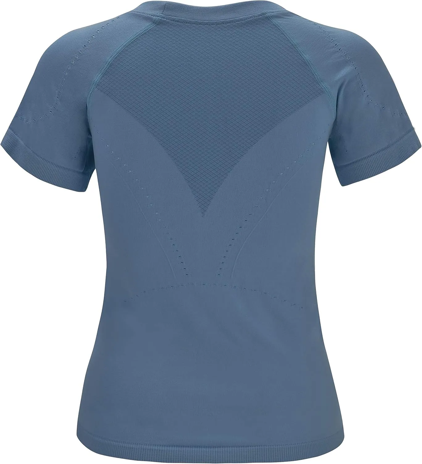 RUNNING GIRL Seamless Workout Shirts for Women，Short Sleeve T-Shirt Stretch Tees Quick Dry Gym Athletic Tops