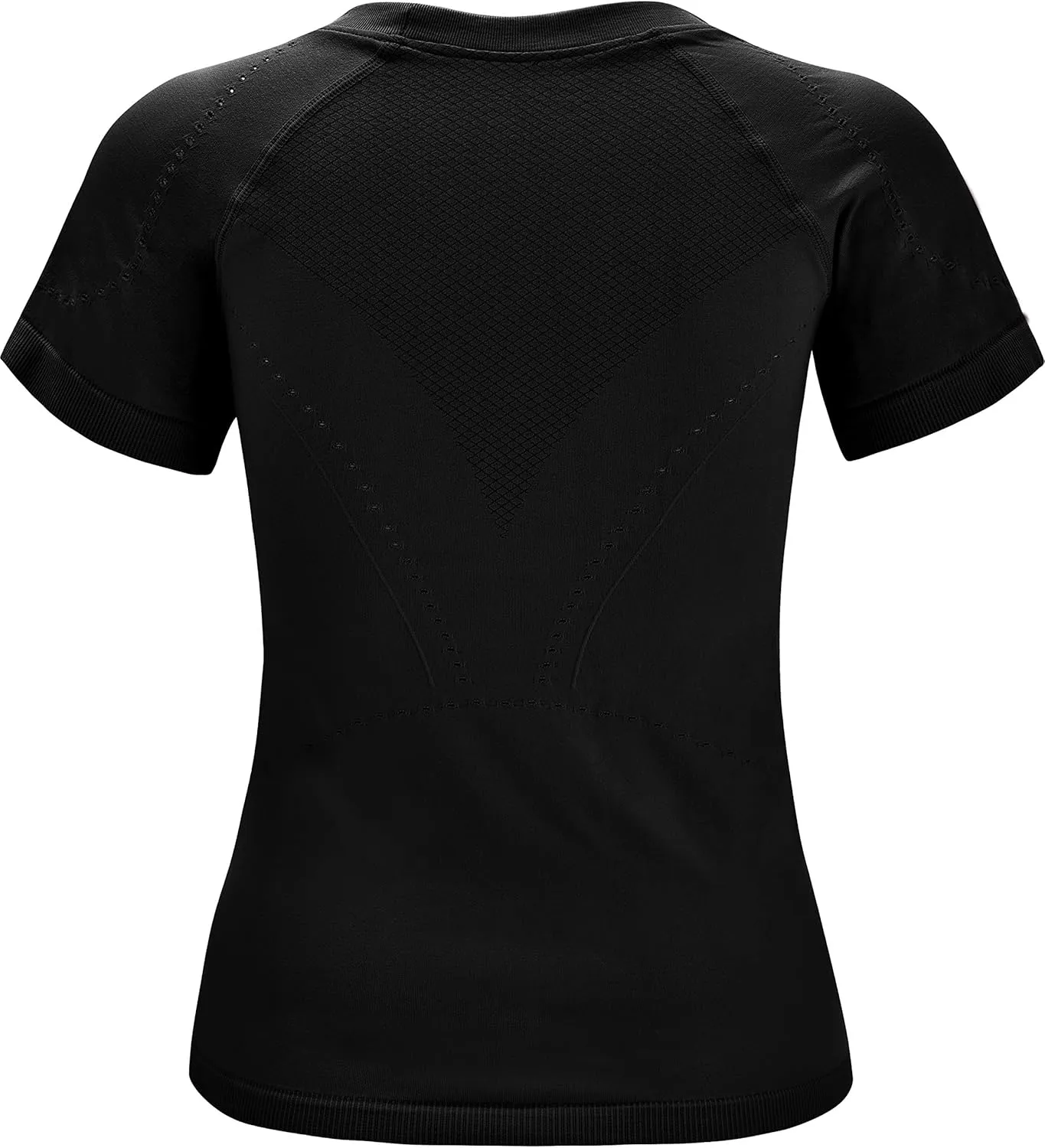 RUNNING GIRL Seamless Workout Shirts for Women，Short Sleeve T-Shirt Stretch Tees Quick Dry Gym Athletic Tops