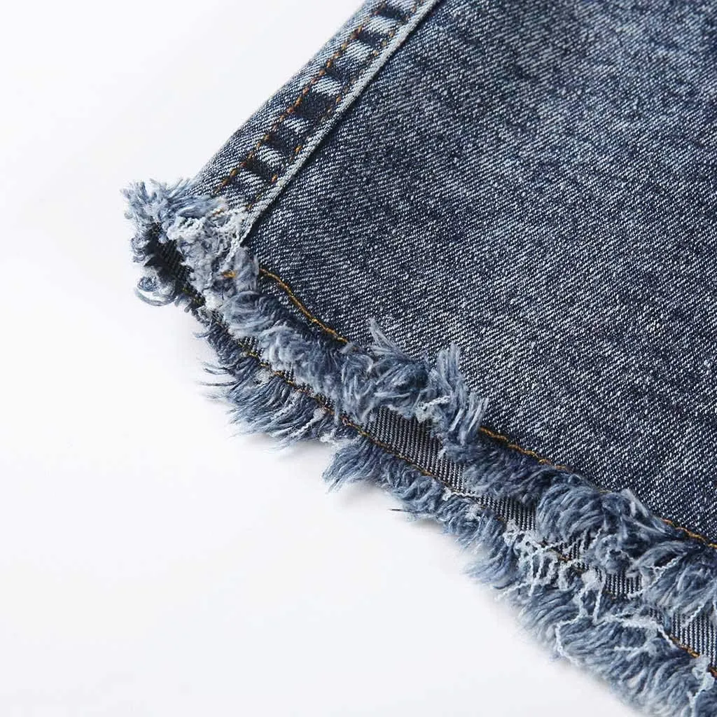 Shorts for Women High Waisted Stretchy Ripped Jean Shorts Distressed Frayed Denim Shorts Ladies Sexy Jean Shorts for Work