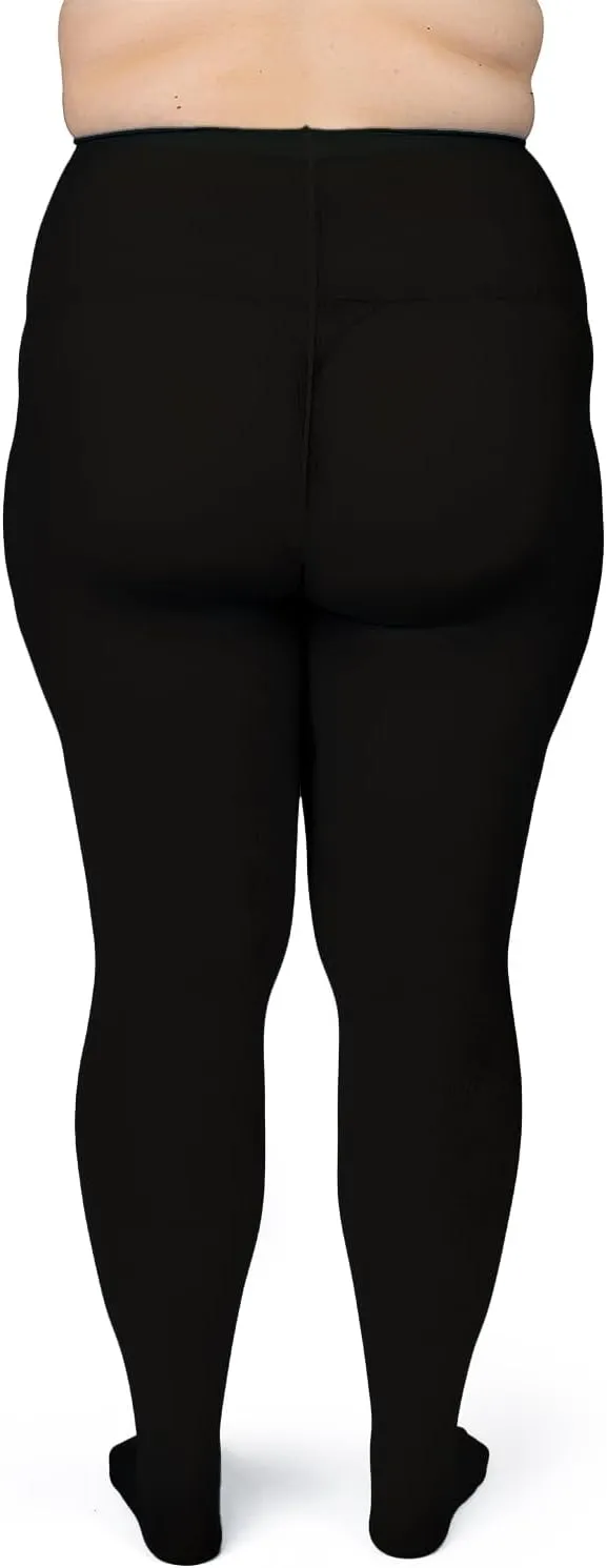 Silky Toes Plus Size Tights for Women Opaque Curvy Nylons Stockings 1-2 Pair Colored 1X 2X 3X 4X 5X 6X 7X