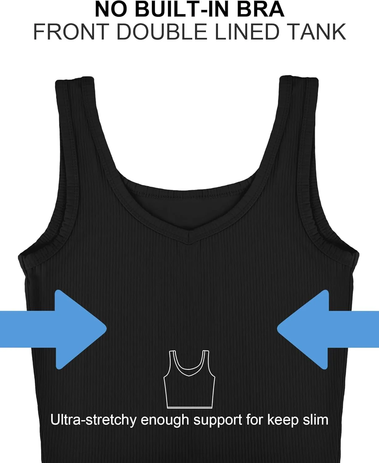 Sports Crop Tank Tops for Women Cropped Workout Tops V or Scoop Neckline Running Yoga Tanks Cotton Sleeveless Gym Shirts