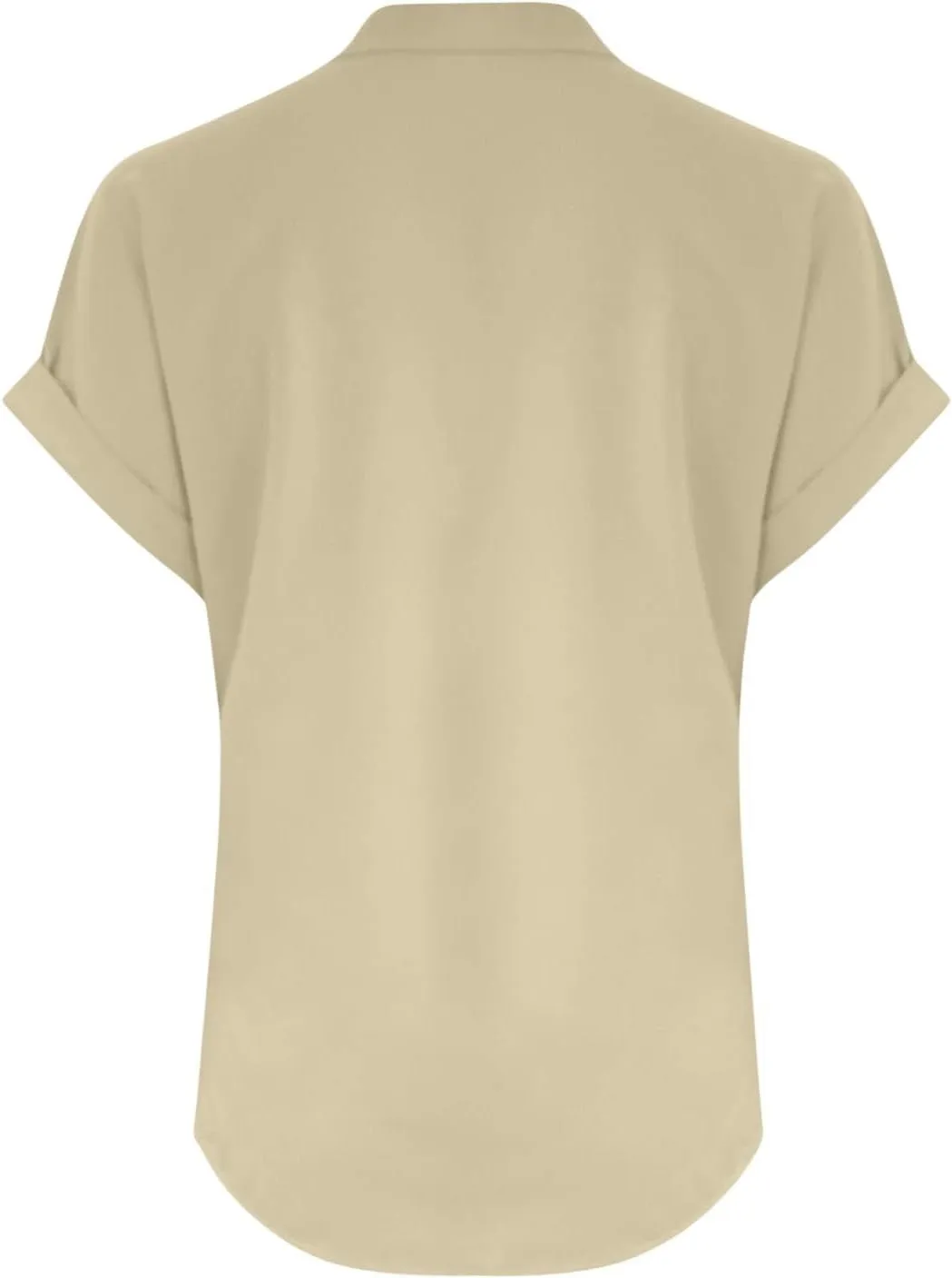 Summer Tops for Women 2025 Trendy Short Sleeve Cotton Linen Shirts Lightweight Casual Button V Neck Blouse Loose Tops