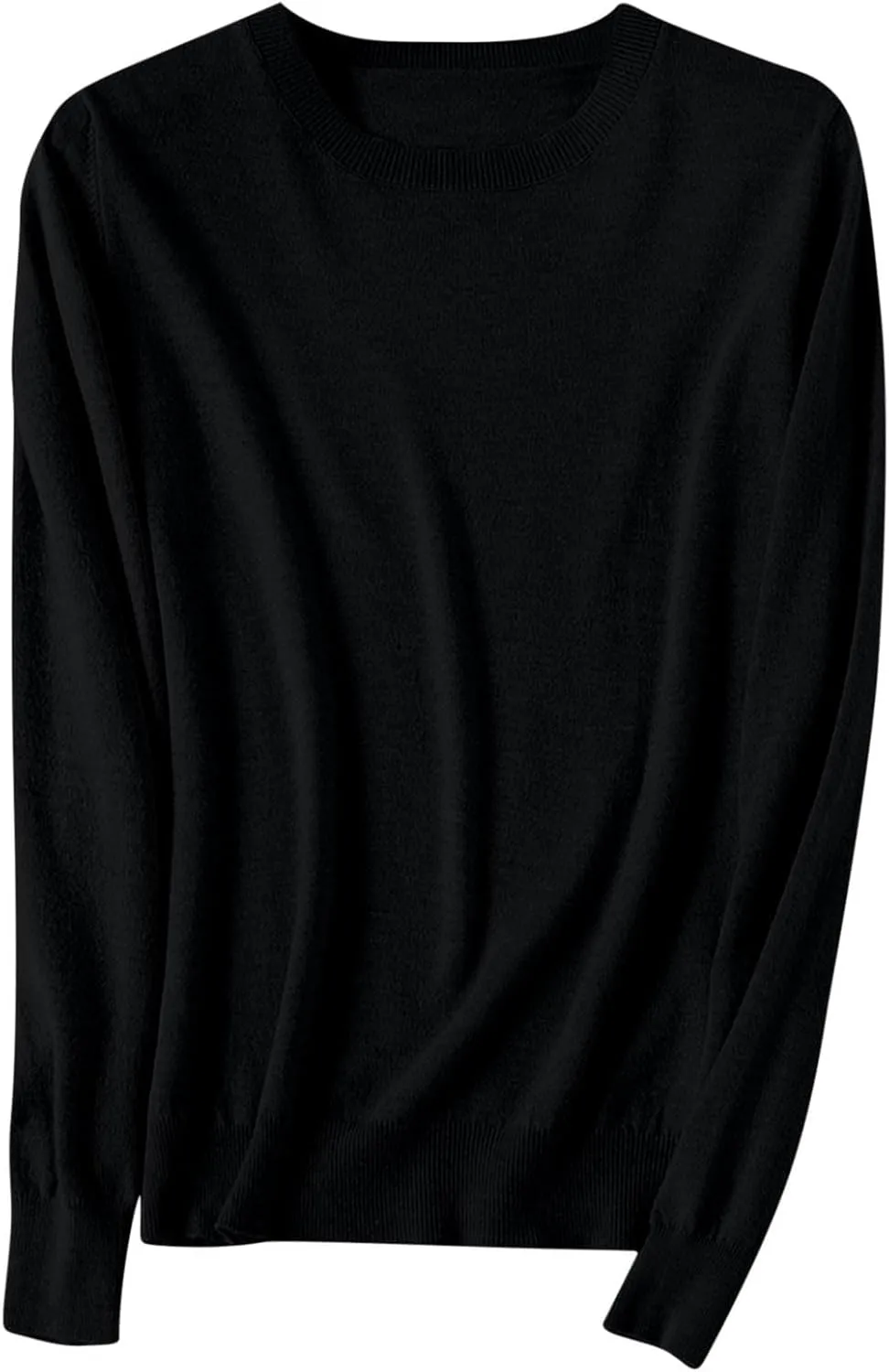 Sweaters for Women Long Sleeve Crew Neck Knitted Sweaters Casual Basic Pullover Sweaters Top