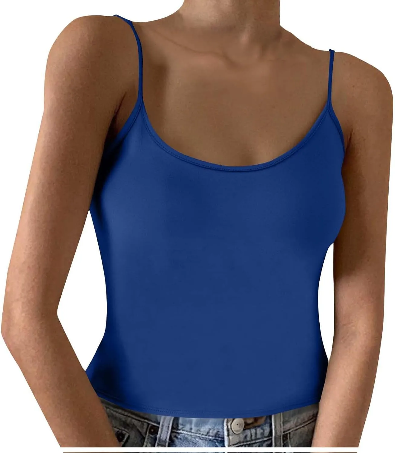 TARIENDY Womens Tank Tops Athletic Workout Casual Summer Sleeveless Camis Plain Slim Fit Comfy Spaghetti Strap Basic Top