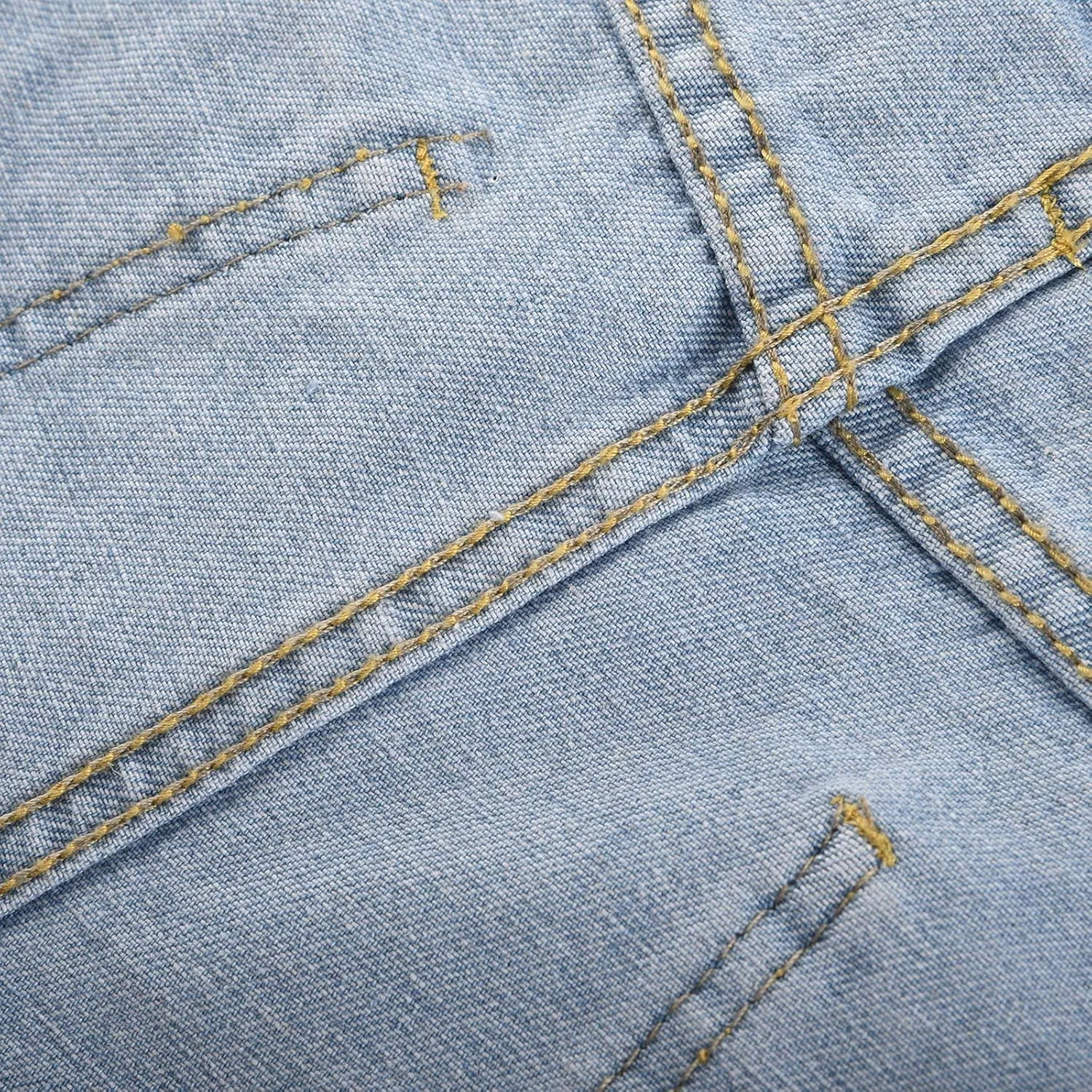 Women Casual Summer Mid Waist Stretchy Denim Jean Shorts Junior Short Jean Elastic Comfy Shorts Straight Fit Jean Shorts