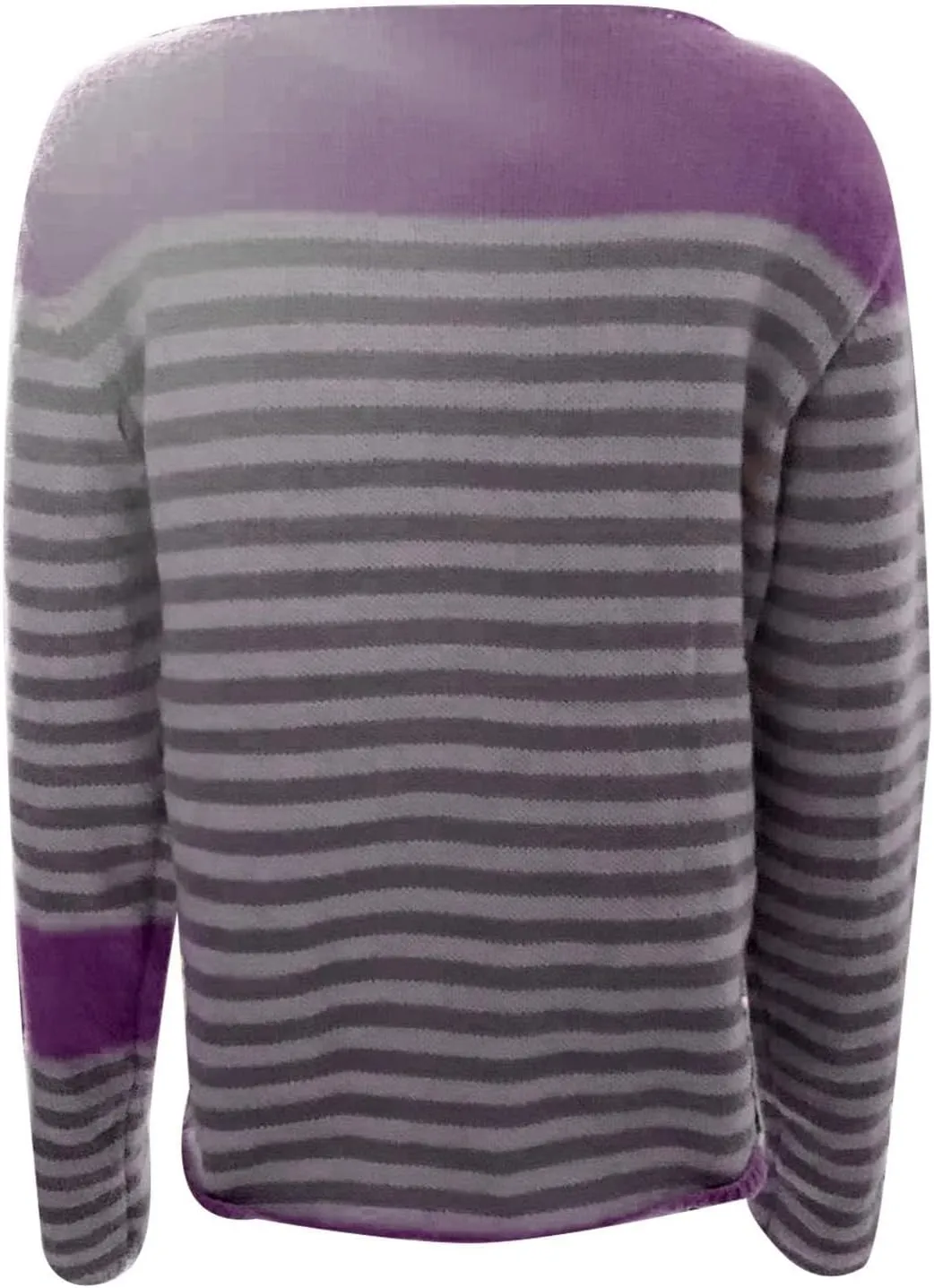 Women Fair Isle Sweaters Casual Scoop Neck Long Sleeved Vintage Sweater Loose Fuzzy Knitted Sweater Pullover Top