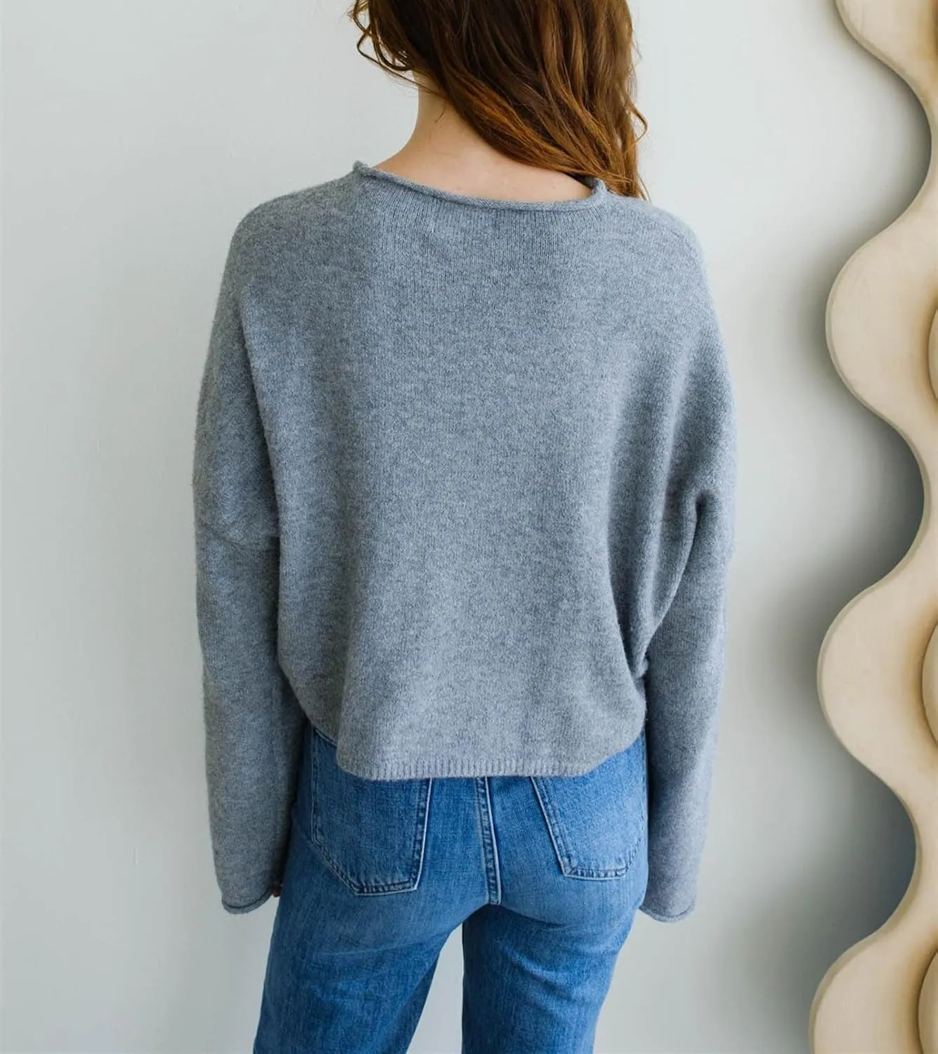 Women Lightweight Cardigan Sweater Button Down Long Sleeve Crewneck Crop Knit Cardigans Casual Basic Knitwear