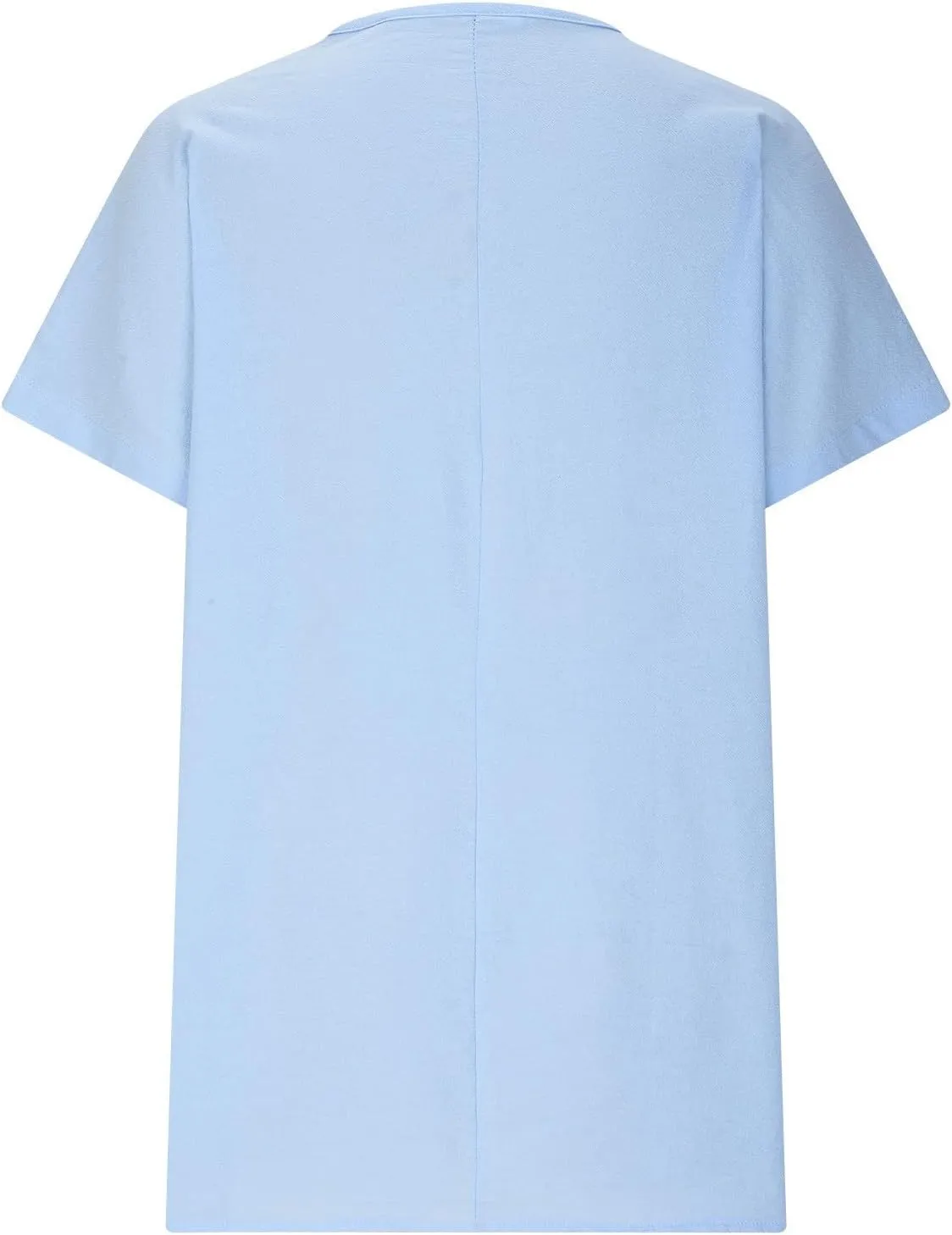 Women Linen Tops Plus Size Short Sleeve V Neck Floral Blouse Tops Dressy Casual Cpmfy Summer Oversized Tshirts