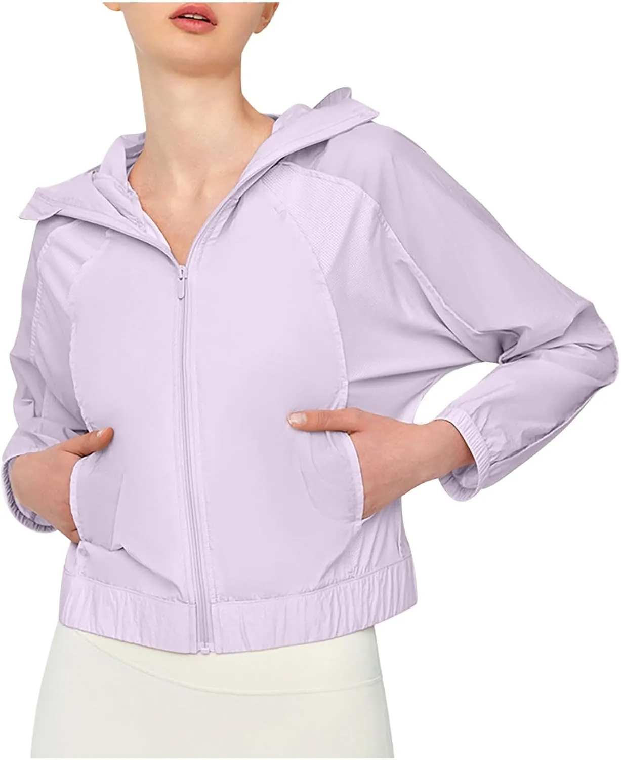 Women UPF 50  Sun Protection Hoodie Jacket Long Sleeve Breathable Cool Hooded Workout Shirts Outdoor Hiking Sun Shirt