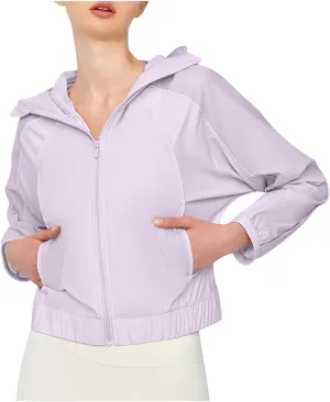 Women UPF 50  Sun Protection Hoodie Jacket Long Sleeve Breathable Cool Hooded Workout Shirts Outdoor Hiking Sun Shirt