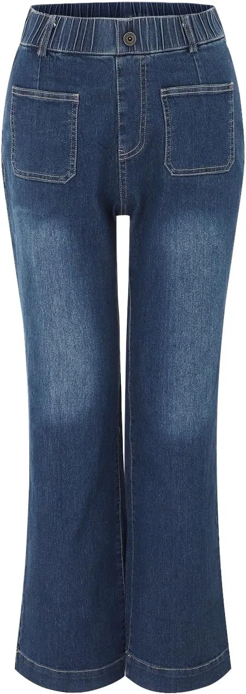Women's Barrel Jeans Wide Leg Mid Rise Loose Y2k Baggy Boyfriend Jeans(Runs Small, Order Two Size Up