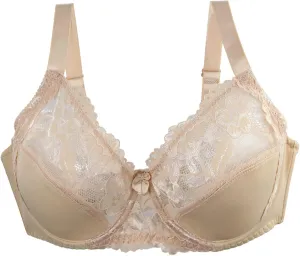 Women's Inbarely Triangle Bralette 42/95 44/100 46/105 BCDEF Cup Bra Sexy Lace Bra for Women Plus Size Sports Bra