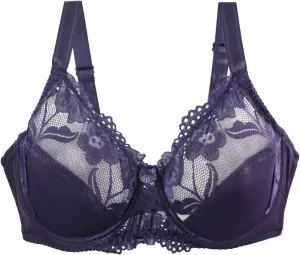 Women's Inbarely Triangle Bralette 42/95 44/100 46/105 BCDEF Cup Bra Sexy Lace Bra for Women Plus Size Sports Bra