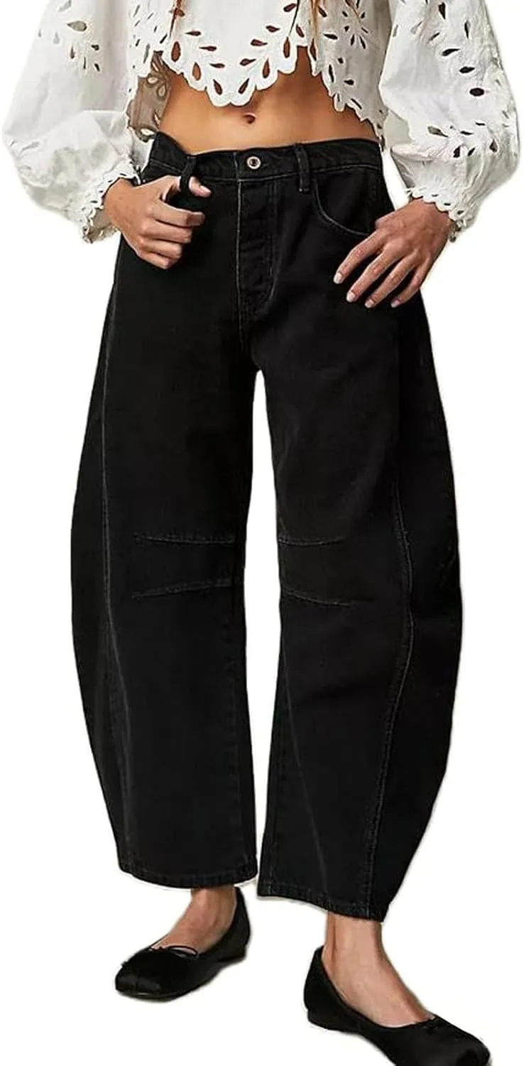Womens Jeans Stretchy Jeans for Women Womens Pants High or Mid Waisted Jeans for Women Womens Wide Leg Pants