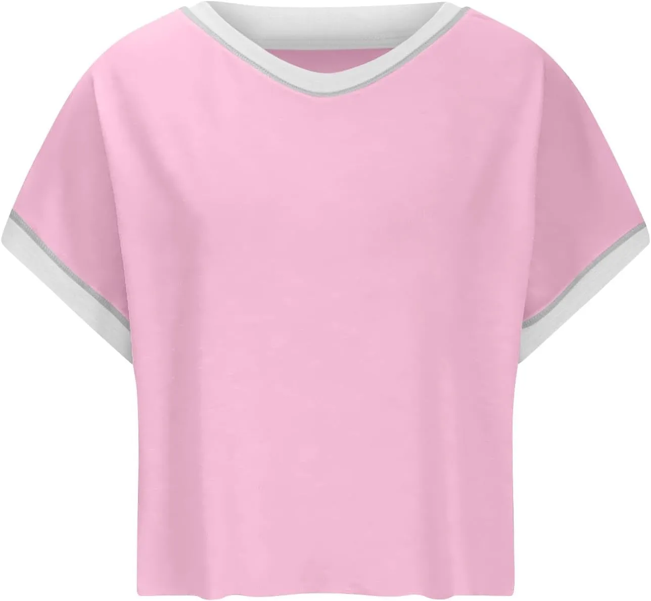 Womens Open Back Workout Tops Backless Short Sleeve Casual Loose Gym Running Athletic Yoga Shirts Plus Size Crop Tees