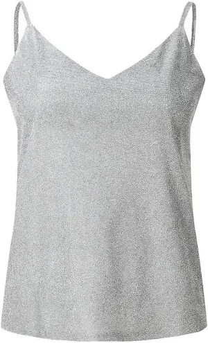 Women's Party Sequin Glitter Y2K Tank Top Rhinestone Sparkle Club Loose Fit Sleeveless Going Out Shirts Sparkly Strap