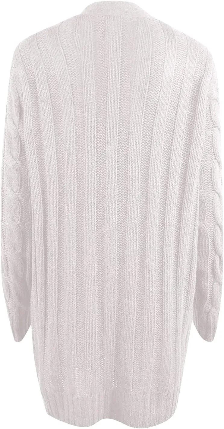 Women's Sweaters Cardigan Open Front Knit Sweater Winter Cardigans Soft Sweaters for Women Trendy Soft Coat