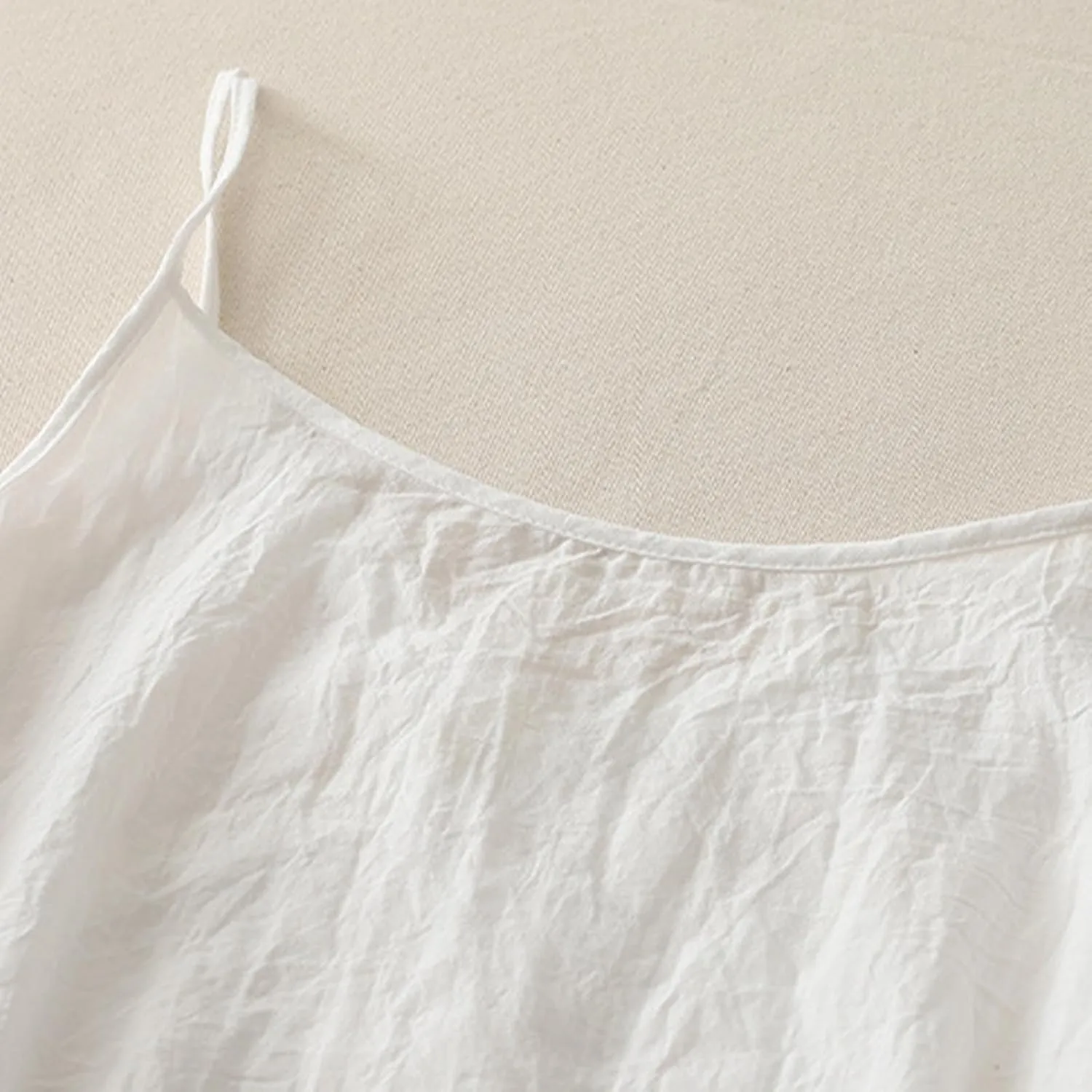 Xiaojmake Womens Cotton Linen Corset Tank Tops Summer Casual Side Tie Bustier Camisoles Basic Summer Underwear Plus Size